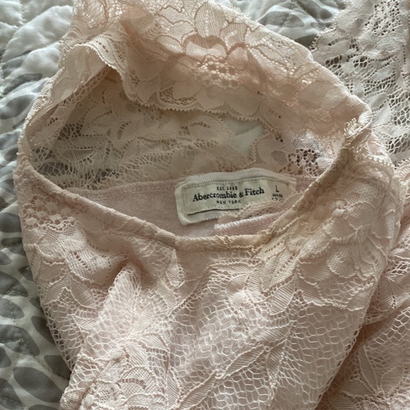 A&F Blush Lace Mini Dress - Picture 4 of 5